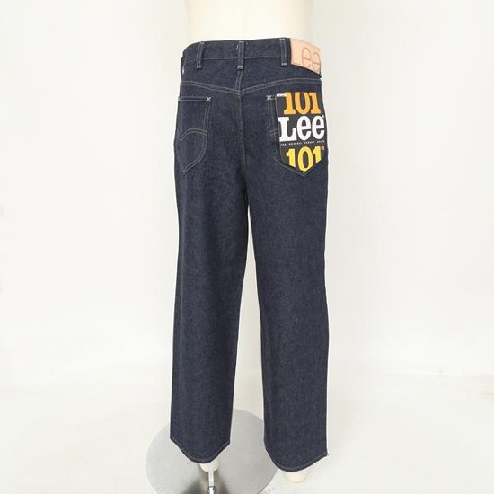 Lee 101 Anniversary WIDE Riders  LM1033-100)Indigo  Selvedge Denim セルヴィチデニム　ライダーズ ジップフライ　ワイド　ゆったり画像