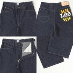 Lee 101 Anniversary WIDE Riders  LM1033-100)Indigo  Selvedge Denim セルヴィチデニム　ライダーズ ジップフライ　ワイド　ゆったり画像