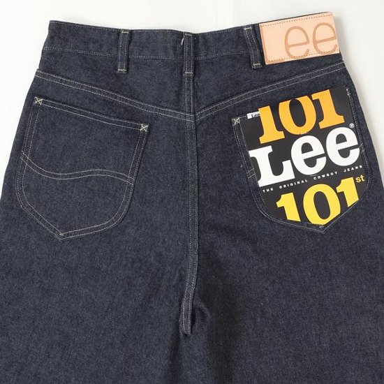 Lee 101 Anniversary WIDE Riders  LM1033-100)Indigo  Selvedge Denim セルヴィチデニム　ライダーズ ジップフライ　ワイド　ゆったり画像