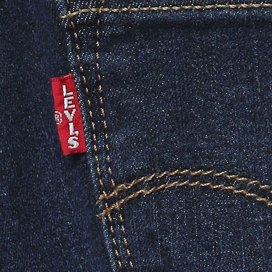 Lady Levi's 721 ハイライズスキニーフィット　濃色ユーズド　ブラック　ビックE　ハイパーストレッチ画像