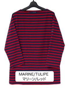 08JC183-七分袖ボーダーTシャツ画像
