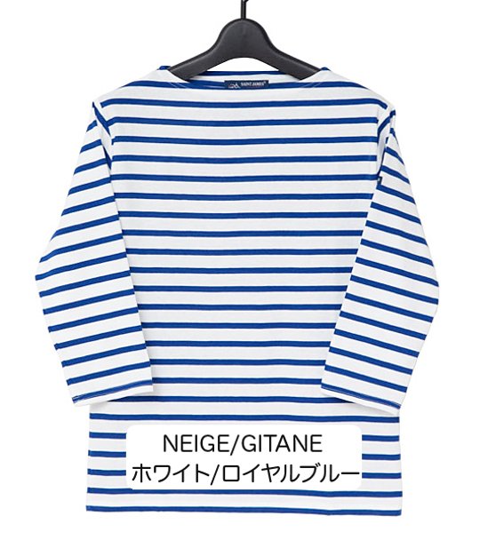 08JC183-七分袖ボーダーTシャツ画像