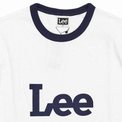 Lee LT2814　ロゴ リンガーTシャツ　318）ホワイト　画像