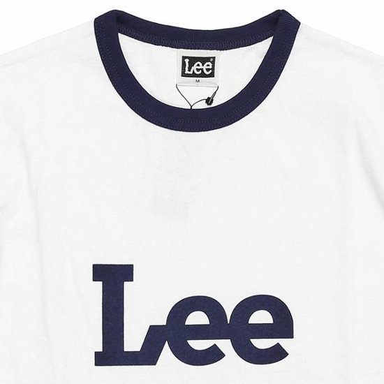 Lee LT2814　ロゴ リンガーTシャツ　318）ホワイト　画像