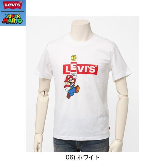 22491-07 グラフィッククルーネックTシャツ　 SUPERMARIO スーパーマリオ　＆リーバイス　コレボTシャツ画像