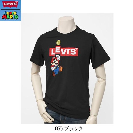 22491-07 グラフィッククルーネックTシャツ　 SUPERMARIO スーパーマリオ　＆リーバイス　コレボTシャツ画像