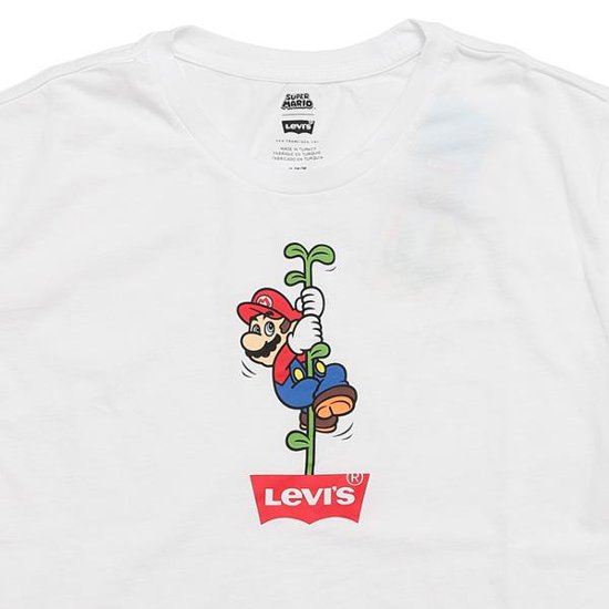 22491-07 グラフィッククルーネックTシャツ　 SUPERMARIO スーパーマリオ　＆リーバイス　コレボTシャツ画像