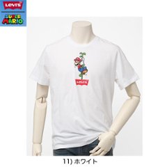 22491-07 グラフィッククルーネックTシャツ　 SUPERMARIO スーパーマリオ　＆リーバイス　コレボTシャツ画像