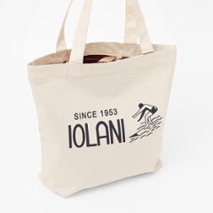 イオラニ　キャンバス　トートバッグ、　ハワイアンデザイントートバッグ、Made In Japan画像