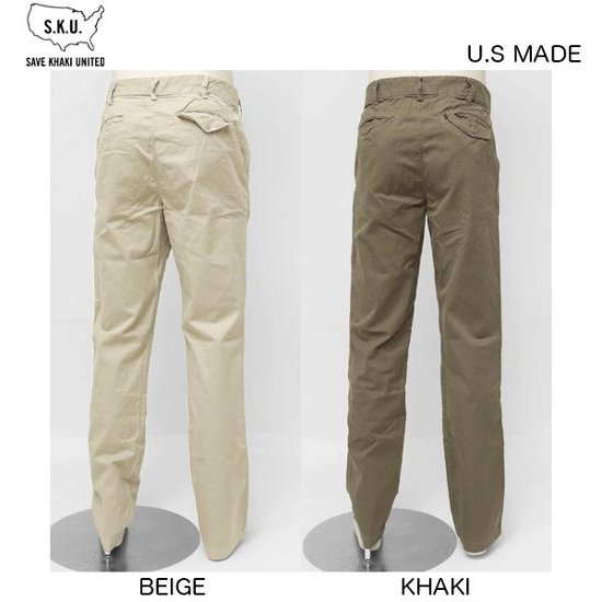 SKU-ChinoPant Save KHAKI United US MADE ライトオンスチノトラウザー画像