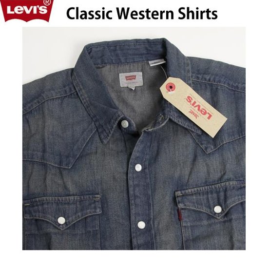 LEVI'S(リーバイス）メンズ  半袖　ウエスタンシャツ　21978-00 クラシックウエスタンシャツ　 100％　コットン 6.5oz Denim画像