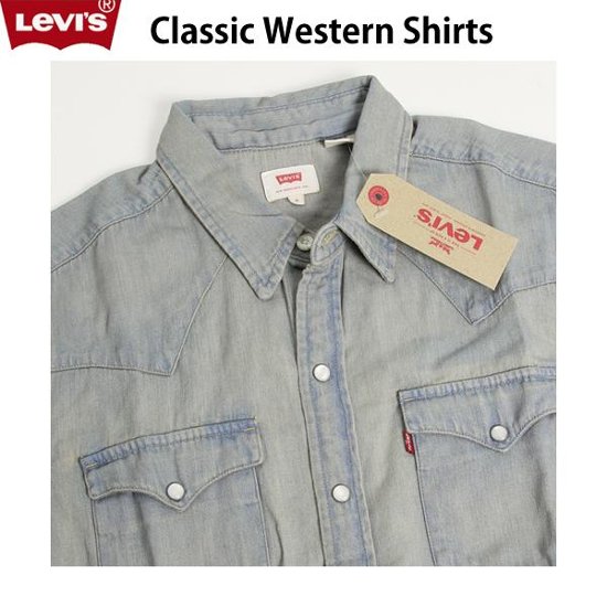 LEVI'S(リーバイス）メンズ  半袖　ウエスタンシャツ　21978-00 クラシックウエスタンシャツ　 100％　コットン 6.5oz Denim画像