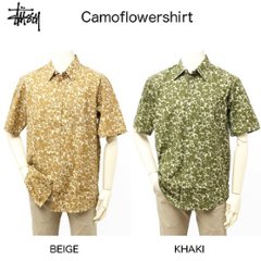 STUSSY カモフラワーシャツ　6437-111249の画像