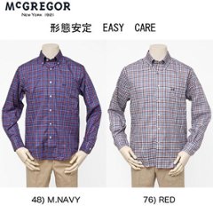 マッグレガー　メンズ長袖シャツ 形態安定チェックシャツ　EASY CARE 111170603の画像