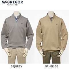 McGREGOR　111610605 メンズ　マクレガー　レイヤード衿付きトレーナー の画像
