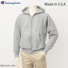 チャンピオン（champion) 　C5-U102 MADE IN USA リバースウィーブ  フルジップオープンパーカー画像