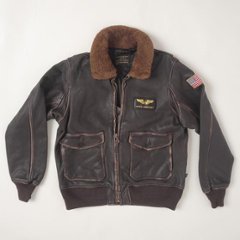 アルファ　Alpha Industries TA1489 フライト レザーボンバージャケット Jacket Flying Man's SPEC.MIIL J-7823/　ミりタリージャケット　画像
