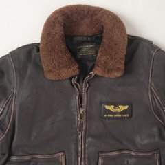 アルファ　Alpha Industries TA1489 フライト レザーボンバージャケット Jacket Flying Man's SPEC.MIIL J-7823/　ミりタリージャケット　画像