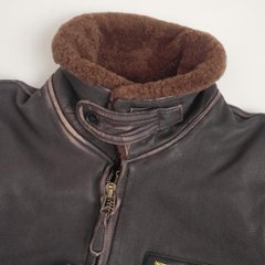 アルファ　Alpha Industries TA1489 フライト レザーボンバージャケット Jacket Flying Man's SPEC.MIIL J-7823/　ミりタリージャケット　画像