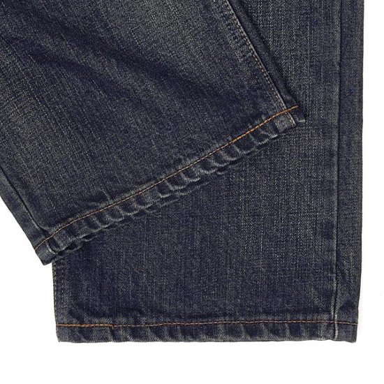 EDWIN　EBT04 BLUE TRIP   ZIP LOOSE　STRAIGT ジップルーズストレート  レザーフラップジップバックポケット 細部にこだわった日本人の為のデニムです画像