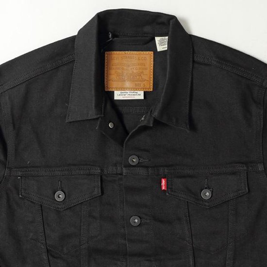 リーバイス(Premium　LEVI'S ) Trucker Jacket  72334-0403 DARK HORSE ブラック  ストレッチトラッカージャケット画像