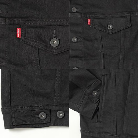 リーバイス(Premium　LEVI'S ) Trucker Jacket  72334-0403 DARK HORSE ブラック  ストレッチトラッカージャケット画像