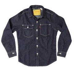 リーバイス　LEVI'S RED LR DENIM WOVEN DEEP OCEAN BEACH　レッドタブ　デニム長袖シャツ A0143-0000画像