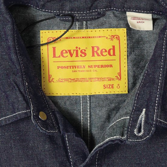 リーバイス　LEVI'S RED LR DENIM WOVEN DEEP OCEAN BEACH　レッドタブ　デニム長袖シャツ A0143-0000画像