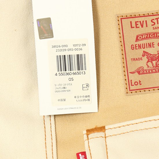 リーバイス LEVI'S SUSTINABLE TOTE オーガニックコットントートバッグ 38126-0110画像