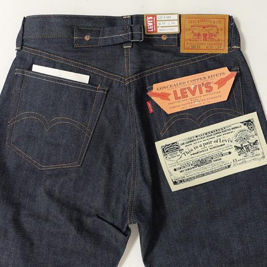 リーバイス ヴィンテージ 1937年モデル 37501-00 15)リジッド　LEVI'S　501xx　 素材は、ジャパン  カイハラデニム  縫製は海外　トルコ製画像