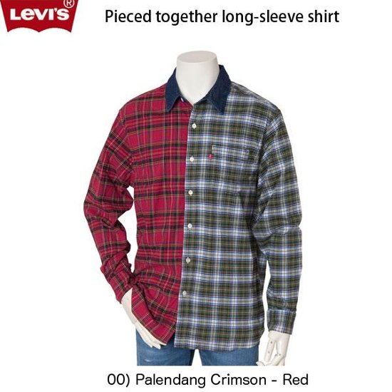 リーバイス(LEVI'S)　クレイジーチェックシャツ 切り替え　秋冬長袖シャツ 79557-00画像