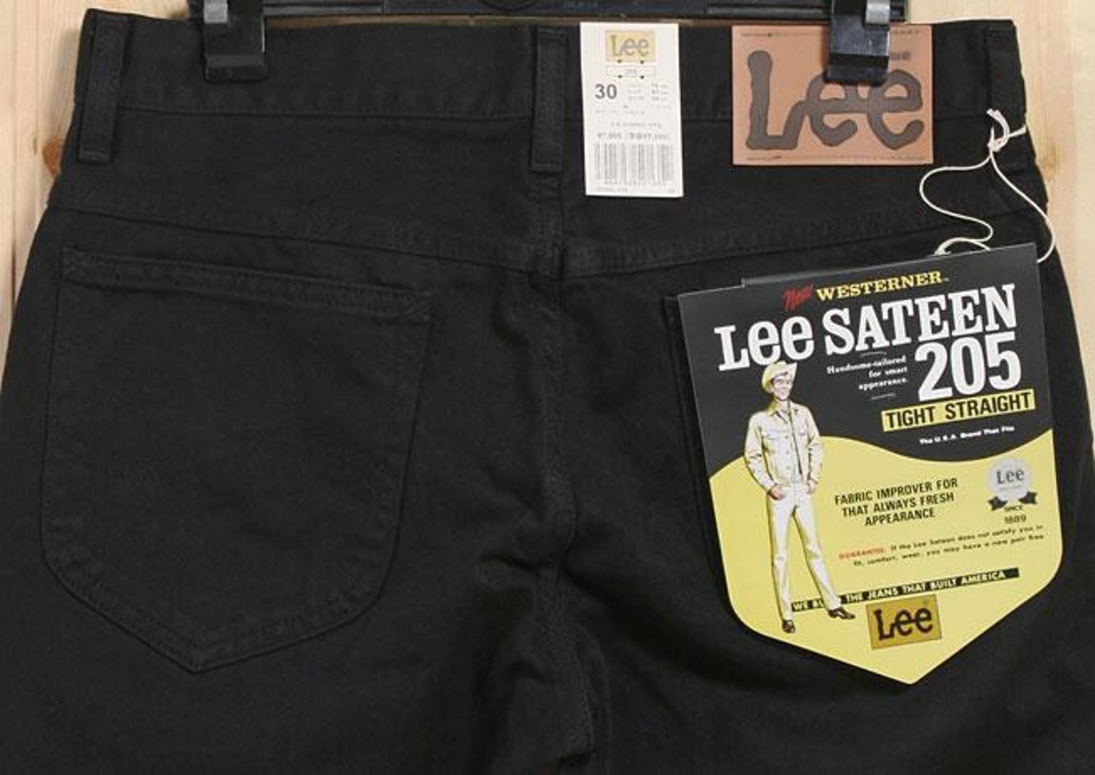 Lee 205 アメリカンスタンダード サテン SATEEN WESTERNER タイト 