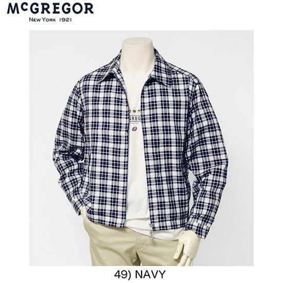 McGREGOR　マクレガー　メンズ　ドリズラー　ブルゾン　ジャケット　111111201　チェック柄　画像