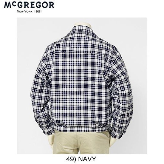 McGREGOR　マクレガー　メンズ　ドリズラー　ブルゾン　ジャケット　111111201　チェック柄　画像