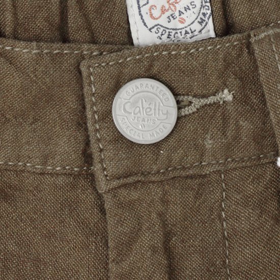Sweetcamel カフェッティ Cafetty シャープ ストレート リネン ワイド 股上深め　cf0405画像