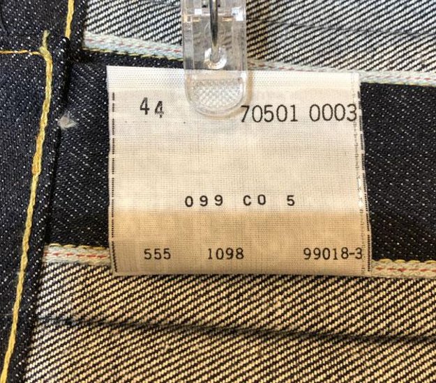 1936年Model   506ＸＸ　米国製  Type-ⅠJacket  ファーストモデル  バレンシア工場　555刻印　70501-00 03)リジッド　DEAD STOCK画像