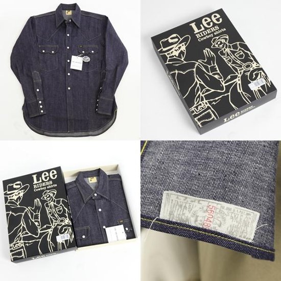 Lee Archives  Real Vintage Rider Shirts  1950年代 Model　アーカイブス　復刻版  LM6455  ソーツースウエスタンシャツ 画像