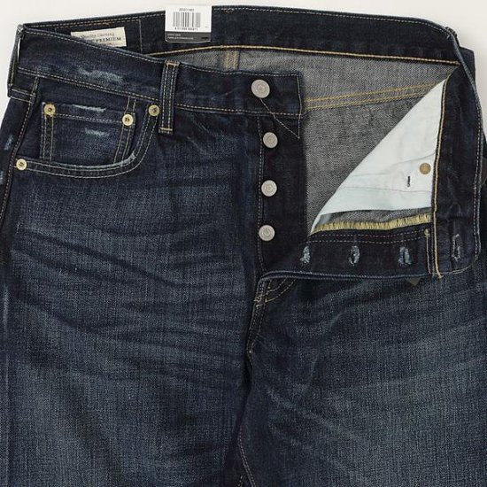 LEVI'S PREMIUM Red Tab 501  オリジナルフィット 00501-14 85）オーセンティックヴィンテージ オリジナルボタンフライ　14oz Denim BigE 画像