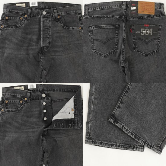 LEVI'S PREMIUM Red Tab 501  00501-3059 ストレッチブラックユーズド　 オリジナルボタンフライ　14oz Denim BigE 画像