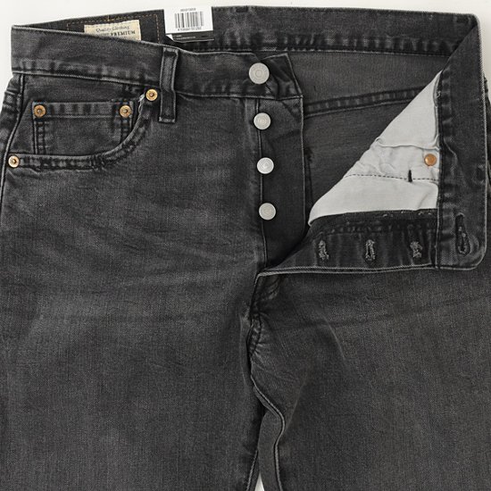 LEVI'S PREMIUM Red Tab 501  00501-3059 ストレッチブラックユーズド　 オリジナルボタンフライ　14oz Denim BigE 画像