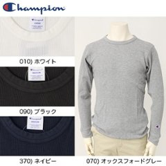 チャンピオン　C3-Q405 ワッフル素材 ロングスリーブTシャツ 長袖　無地　ストレッチフィットの画像