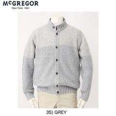 McGREGOR マックレガー 【FINE WOOL】ニットカーディガン 111821605 35)GREYの画像