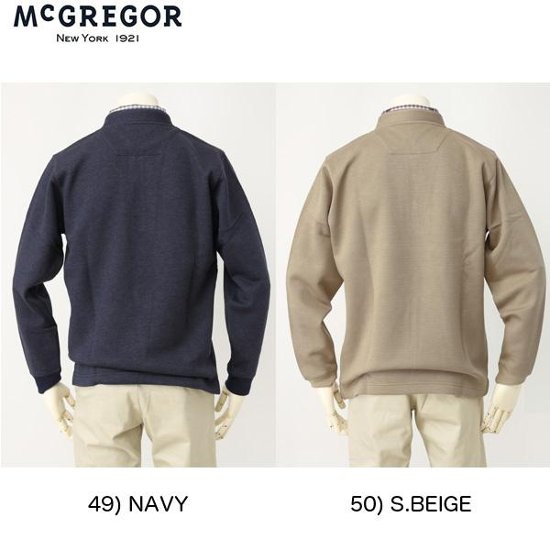 McGREGOR　111611603 メンズ　マクレガー　レイヤード衿付きトレーナー 画像