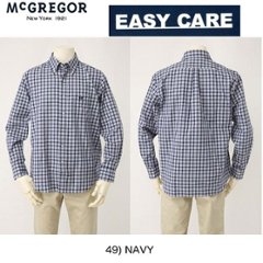 マッグレガー　メンズ長袖シャツボタンダウンチェックシャツ 形態安定チェックシャツ　EASY CARE 111171901の画像