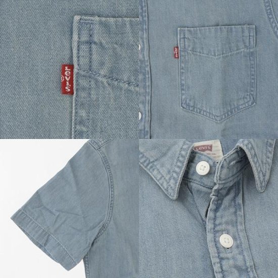 LEVI'S(リーバイス）86627-00　メンズ　半袖　SS CLASSIC ONE POCKET STANDARD  ワンポケットシャツ　39)STONE WASH画像