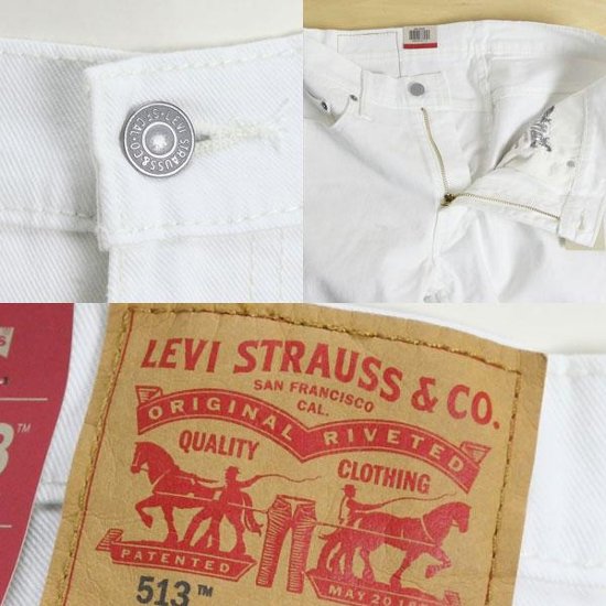 Levi's 513 SLIM STRAIGHT 08513-04 96）ホワイト画像