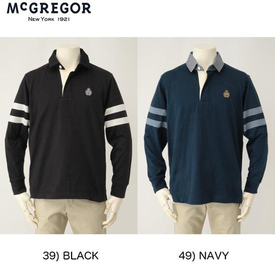 McGREGOR　エンブレム　紋章モチーフラガーシャツ　111612101画像
