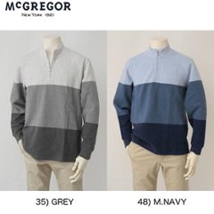 McGREGOR　Wフェイスハーフジッププルオーバーカットソー　111612102の画像