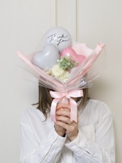 【バルーンバンチ】母の日ミニバンチ　グレイスレターサンキュー画像