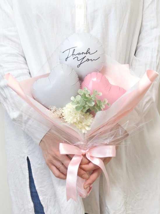 【バルーンバンチ】母の日ミニバンチ　グレイスレターサンキュー画像